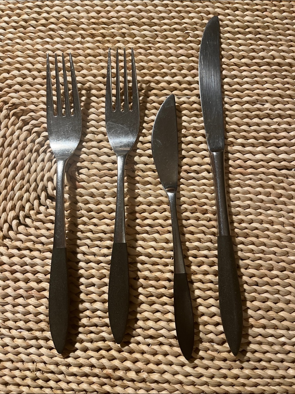 MCM Epic Forged Stainless Assorted Set of 4 w/Black Handles